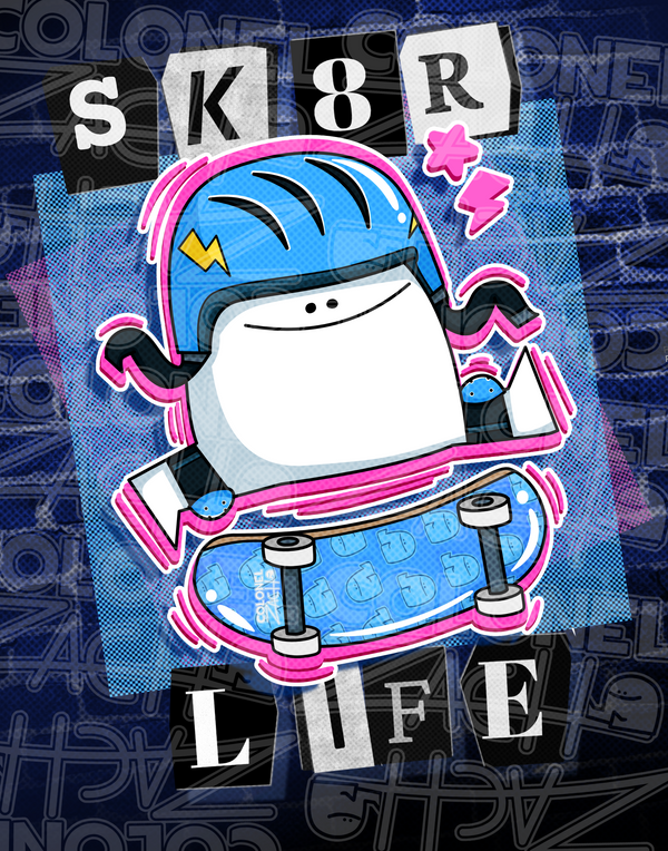 SK8R LIFE Giuseppe - Art Print